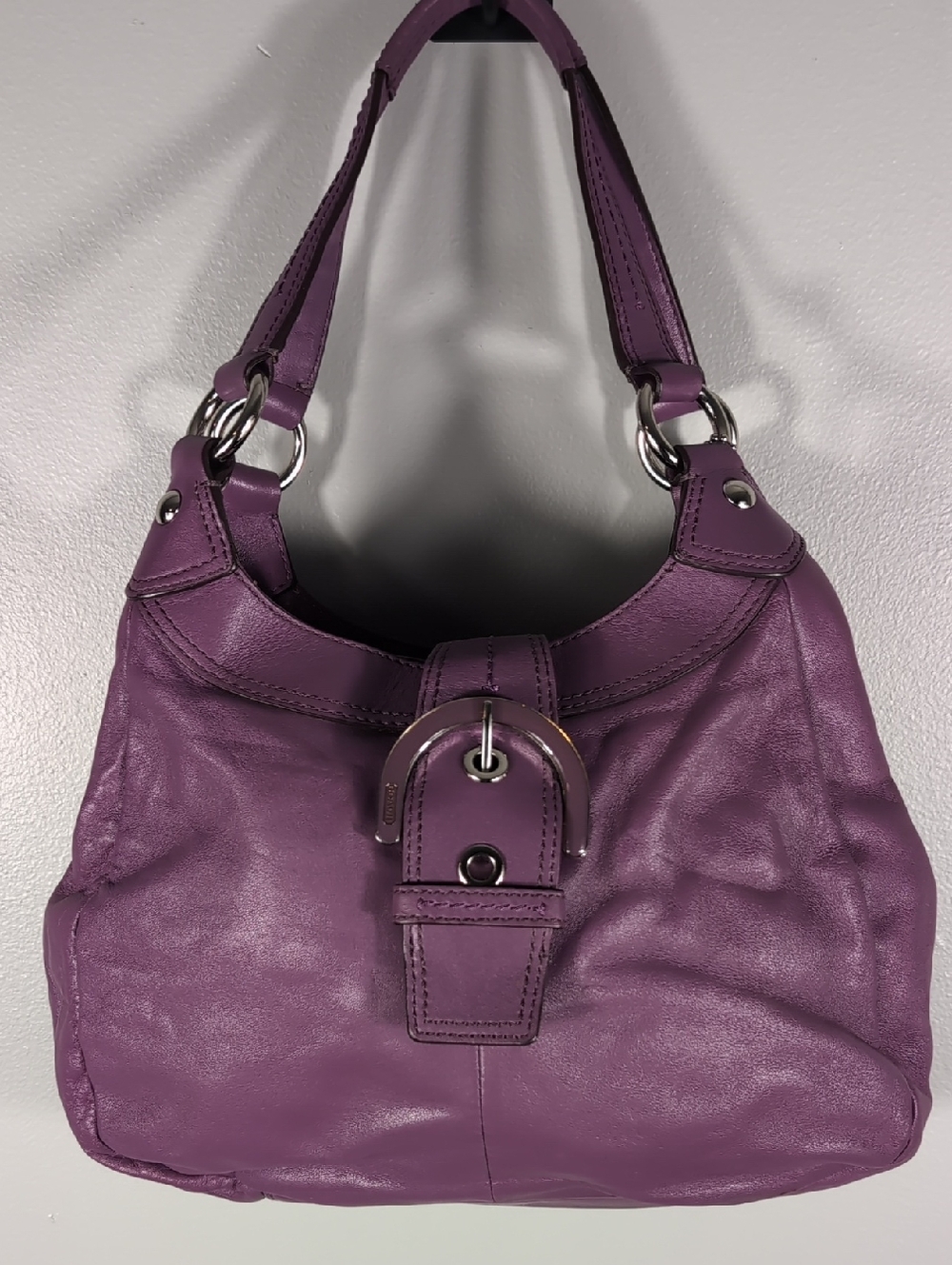 Coach Y2K Vintage Plum Soho Lynn Hobo Bag
